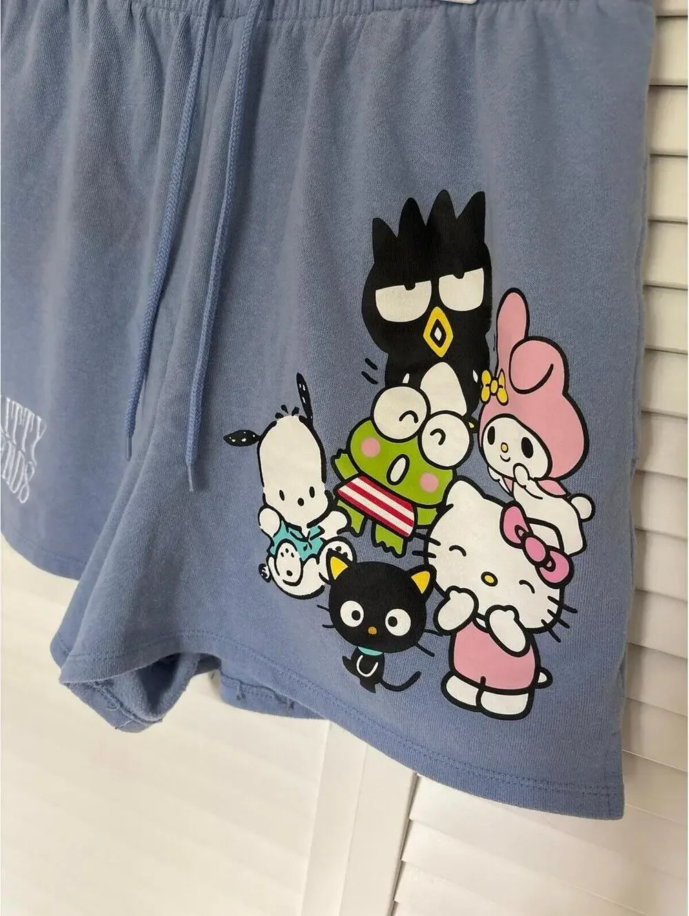 Hello Kitty and Friends Juniors Light Blue SweatShorts